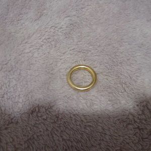 Estate ring solid brass wedding band size 4.75